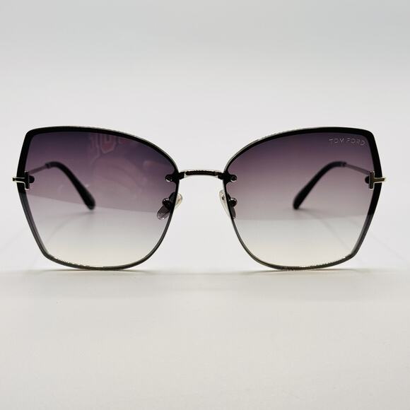 Tom Ford Sunglasses NICKIE-02 TF1107 16C Shiny Palladium 